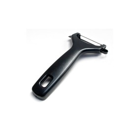 Kitchen + Home Vegetable Peeler – Serrated Swivel Peeler with built in Potato Eye Remover and Orange Peeler