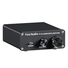 Fosi Audio TP-02 - Amplificador Subwoofer Mini Sub Bass Amp Digital Clase D Integrado Amplificador de Subwoofer TDA7498E 220Watt x1