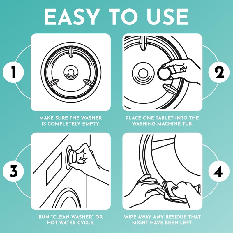 GuardH Bleach Tablets, 40 Count - Multipurpose Cleaning for Laundry,