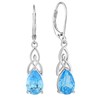 Starchenie Celtic Knot Leverback Earrings 925 Sterling Silver Dangle Drop