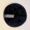 12cm Microfiber Round Cleansing Pad (Cotton Pad Replacement) Black 6ea