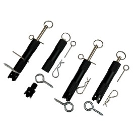 Trip Alarm Co 4 pack Micro Perimeter Trip Wire Alarms - Black - Black