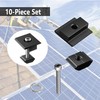 10 Pack Solar Panels Centre Clamps, Aluminium Solar Panel Mounting