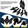 Swpeet 15Pcs Windshield Screws Aluminum Spike Motorcycle Windscreen Bolts Kit,