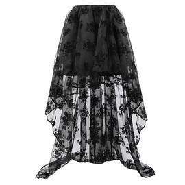Zhitunemi Women's Victorian Skirt Corset Dress for Girls Plus Size Wedding Dressing Black 6XL