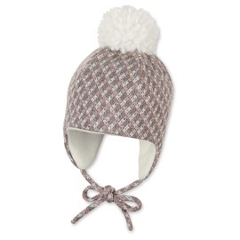 Sterntaler Baby Girl Inka Checked Hat, Pink Mel.