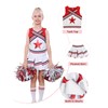 LOLANTA Little Girls Cheerleader Uniform Outfit Cheerleading Costume Fun Varsity