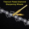 QINIZX 12 Pack Diamond Chainsaw Sharpener Burr Files 1/8" Shank,