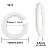 10 Pack E27 to E14/B22 Plastic Lamp Shade Ring Converter,