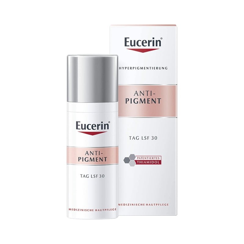 Crema facial Eucerin Antipigment de noche con thiamidol