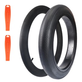WEEROCK 26 X 3.0 Inch Bike Fat Tire E-Bike Tires 1 Pack Bicycle Tyre with One Pack Inner Tube Folding Bead Tire Compatible with 26 Inch Wide Mountain Snow Bicycle Electric Bike