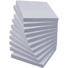 10 x 100 Sheets (5 Colors Available), 3.0 x 3.0 inches (75 x 75 mm), Stylish, White, Sticky Notes, Sticky Notes, Sticky Notes Set