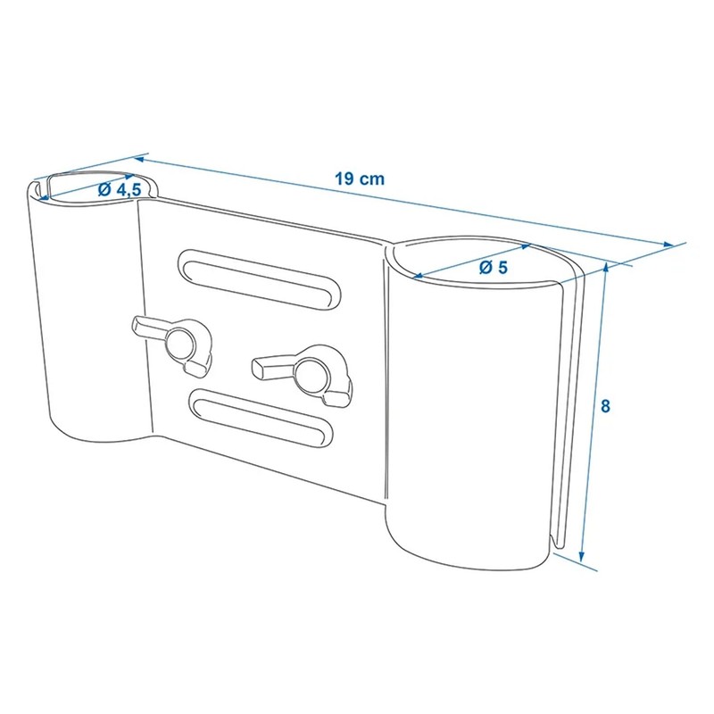 Clothes dryer attachment for wheel Wäschespinne Camping Klemmfix holder SAT