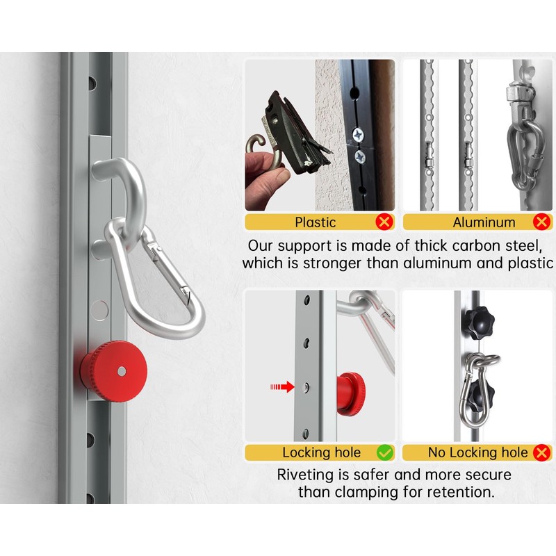 Adjustable Resistance Band Anchor Workout System - Wall Mount Pulley