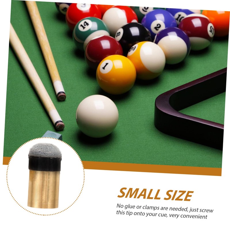 WOONEKY Billiard Accessories 10pcs Tips Professional Replacement No Glue Needed