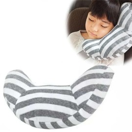 Seat Belt Pad for Children - Seat Belt Protector Children Car Seat Belt Cushion Travel Pillow Children Travel Neck Pillow Neck Pillow Seat Belt Pillow Shoulder Protection (Grey)