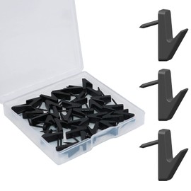 30 PCS Picture Hanging Nails Hooks, Push Pins Thumbtacks for Wall, Wall Hooks Picture Hangers, Renter Freindly Decor Small Nails for Hanging Pictures Tapestry Frame Art