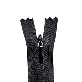 KGS Invisible Zippers for Sewing | Hidden Zippers for Dresses, Skirts, Pillows or Sewing Craft | 20 Zippers/Pack | Colour: Black | 15 Inch / 38 cm