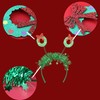Tinsel Christmas Wreath Bopper Headband, 2023 Holiday Hair Accessories, Sparkly,