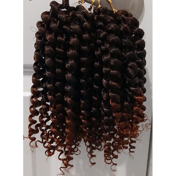 Kenyan Coco Twist. Crochet soft silk curly hair extension that