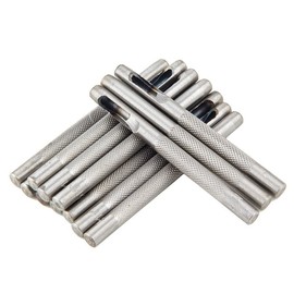 Honbay Leathercraft 7PCS Hollow Leather Hole Punch Round Hole Punch set Punching Tool， 3mm 4mm 4.5mm 5mm 6mm 7mm 8mm