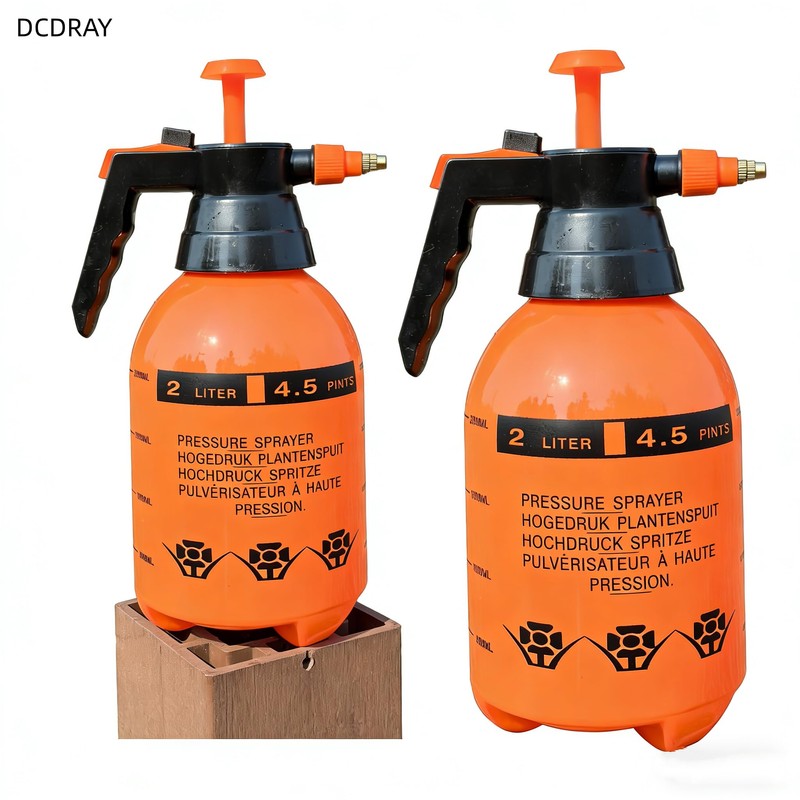 DCDRAY 2L Handheld Garden Pump Sprayer 0.5 Gallon Water Mist
