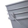 5 Gallon Grey Pail with Easy Peel Lid