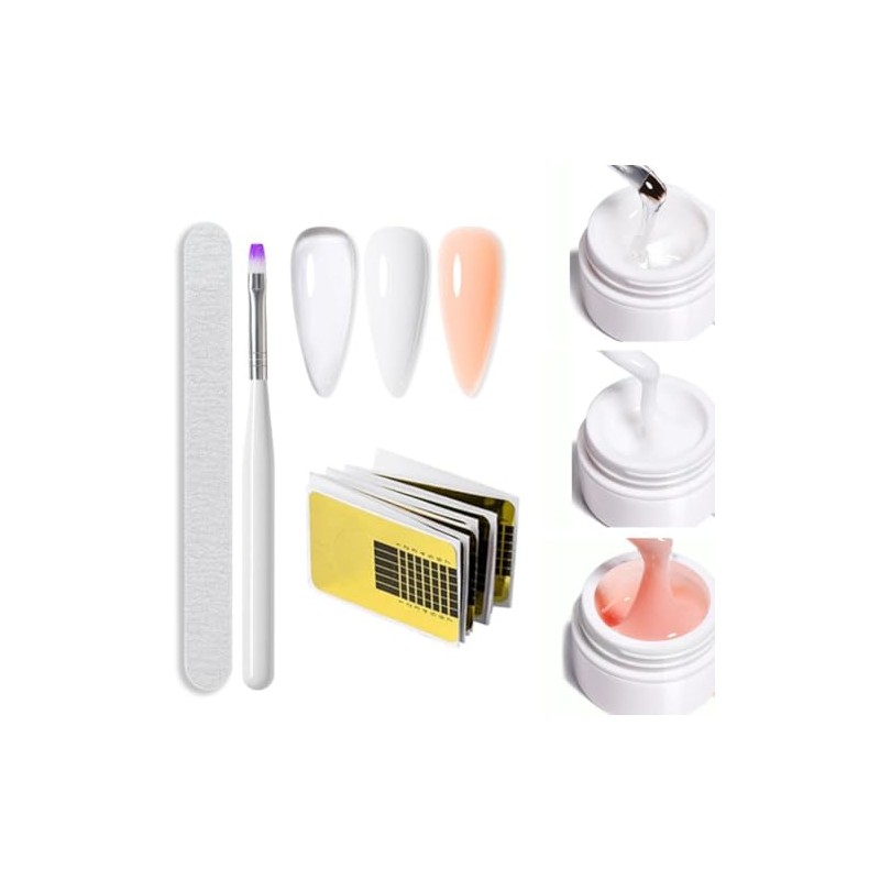 6 en 1 Kit Gel de Uñas Constructor, Gel para