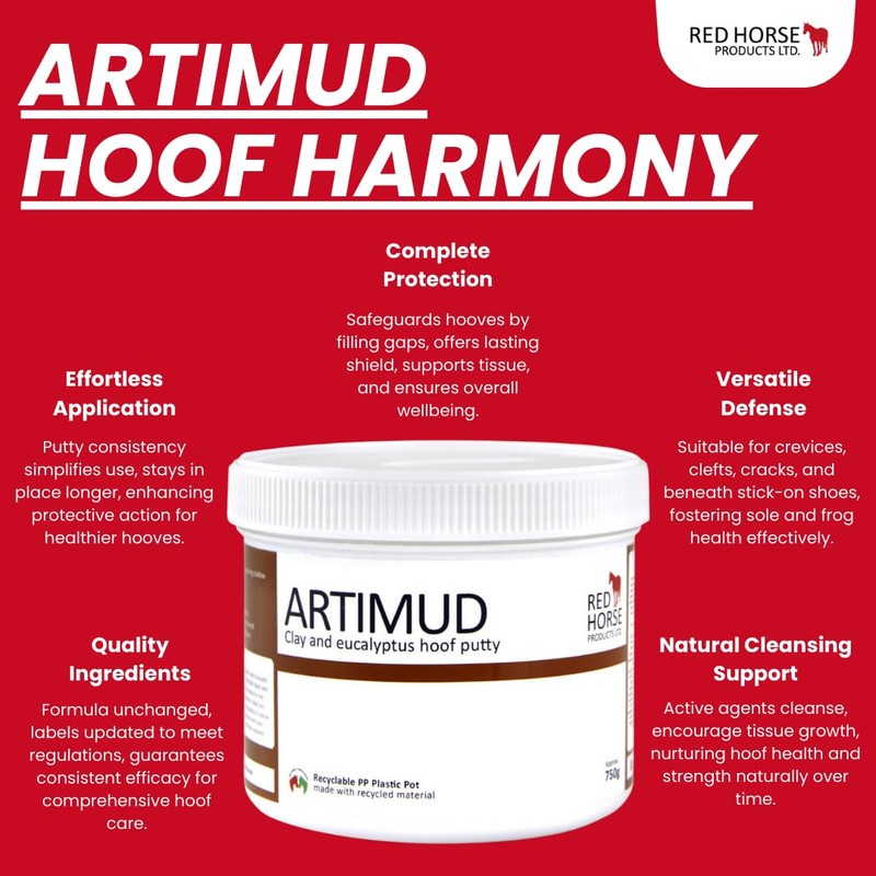 Red Horse Products - Artimud Hoof Clay (750g)