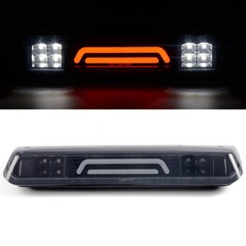 GRAND ORANGE 3rd Third Tail Brake Light Compatible With 2004-2008 Ford F150 Lobo/Fit 2007-2010 Ford Explorer High Mount Rear Cargo Tail Lamp Smoke Lens Rear Cargo Lamp