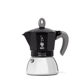 Bialetti - Moka Induction, Moka Pot, Suitable for all Types of Hobs, 6 Cups Espresso (7.9 Oz Espresso), Black