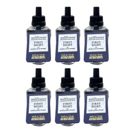 Generic Bath and Body Work First Sight Set of 6 Wallflowers Home Fragrance Refill Bulbs - 0.8 fl oz / 24 mL each, blue