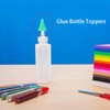 SPANSEE 16 PCS Glue Bottle Toppers, Rubber Stoppers Compatible with