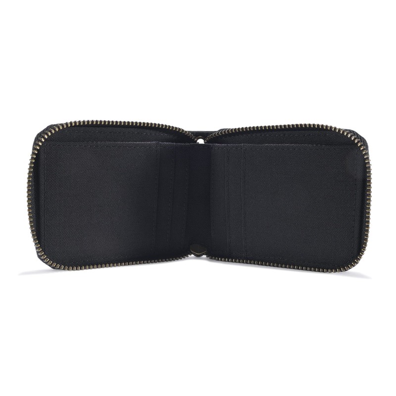 Carhartt Men's Nylon Duck Zipper Wallet, Black