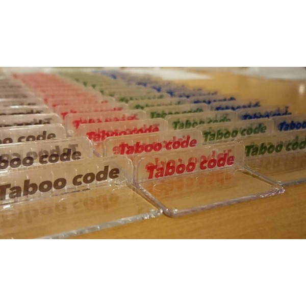 KENCHANNE TABOO CODE Card Stand with 4 Card Stands (2-8