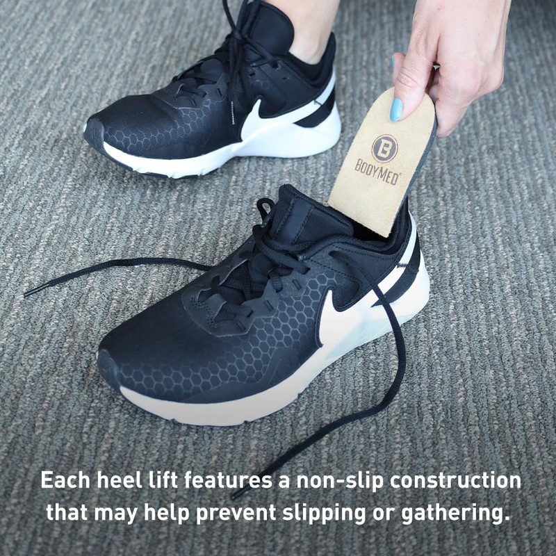 BodyMed Heel Lift, Medium, 2 Lift/Pack – Non-Slip, Adjustable Orthopedic