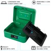KYODOLED Cash Box with Combination Lock,Safe Metal Box for Money,Storage