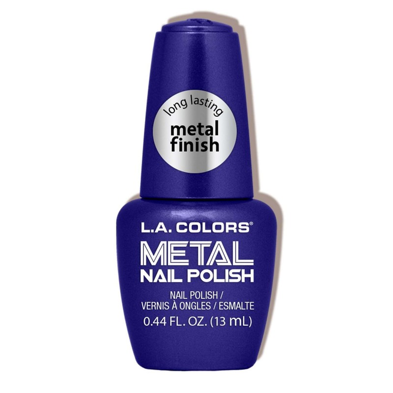 L.A. COLORS Metal Nail Polish, Glacier (Coated Bottle) CNL156A