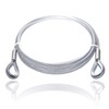 Drahtseile24 Steel Cable Coated with Thimbles, Wire Rope Coated with