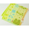 UCHINO 9006F704 G Green Frog Face Towel, Approx. 13.4 x