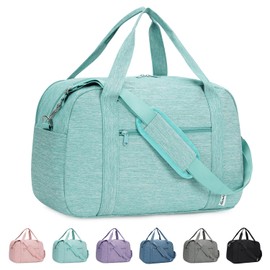 for Easyjet Cabin Bag 45X36X20 Underseat with Laptop Compartment 15.6 Inch Travel Duffel Bag with Wet Pocket Weekender Overnight Carry on Luggage for Women and Men 25L (Mint Green)