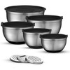 Mixing Bowls with Airtight Lids - 8PCS Stainless Steel Nesting