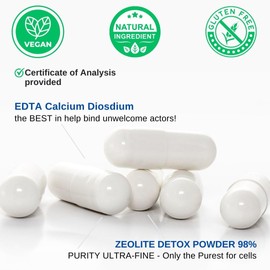 VINATURA EDTA Capsules - 1500mg per serv, USA Made & Tested, Liver Support - Edta Calcium Disodium, Kale Extract - 90 Capsules 45 Servings