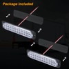 AT-HAIHAN Pack of 2 Aluminum Housing Clear Lens White LED