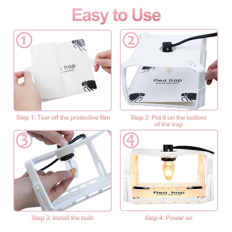 Flea Traps for Inside Your Home 2 Packs, Flea Trap