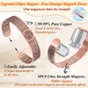 Cigmag Copper Magnetic Bracelet for Men, with Powerful 9X 5000