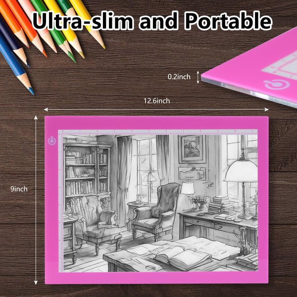 NXENTC Light Pad Drawing A4 Tracing Light Table NXENTC LED
