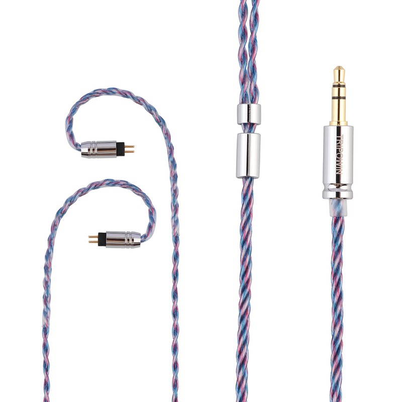 Linsoul Tripowin Sirene 4 Cores IEM Cable, 24AWG OFC Replacement