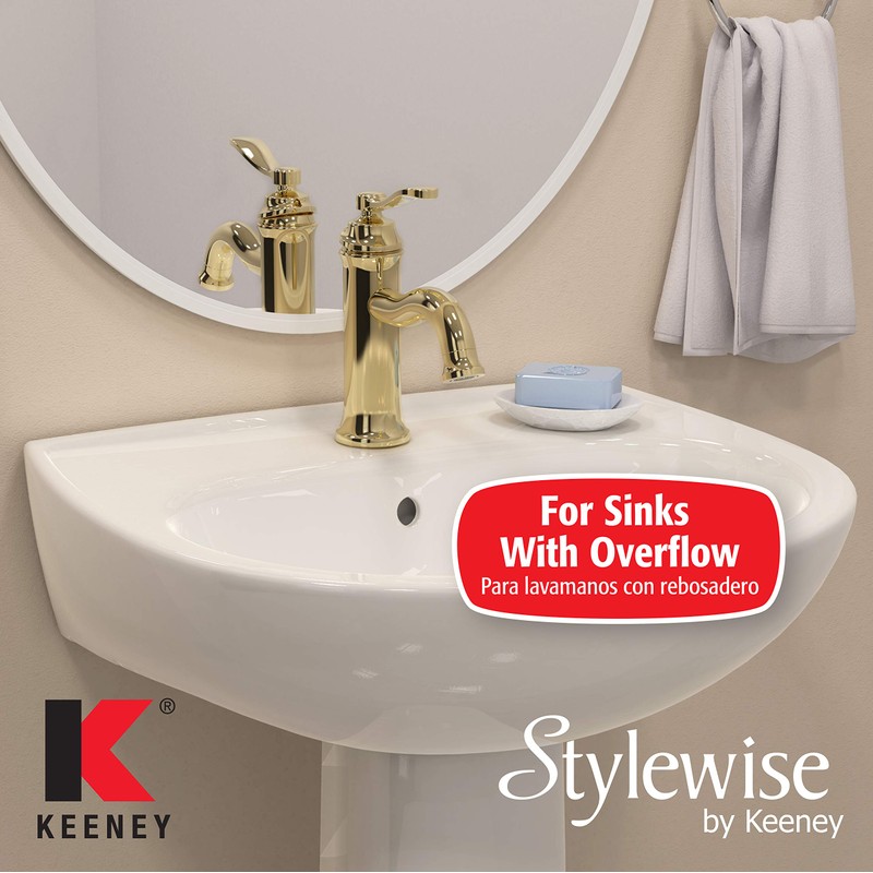 Plumb Pak Keeney K820-77BN Bathroom Sink Mechanical Pop Up Drain,