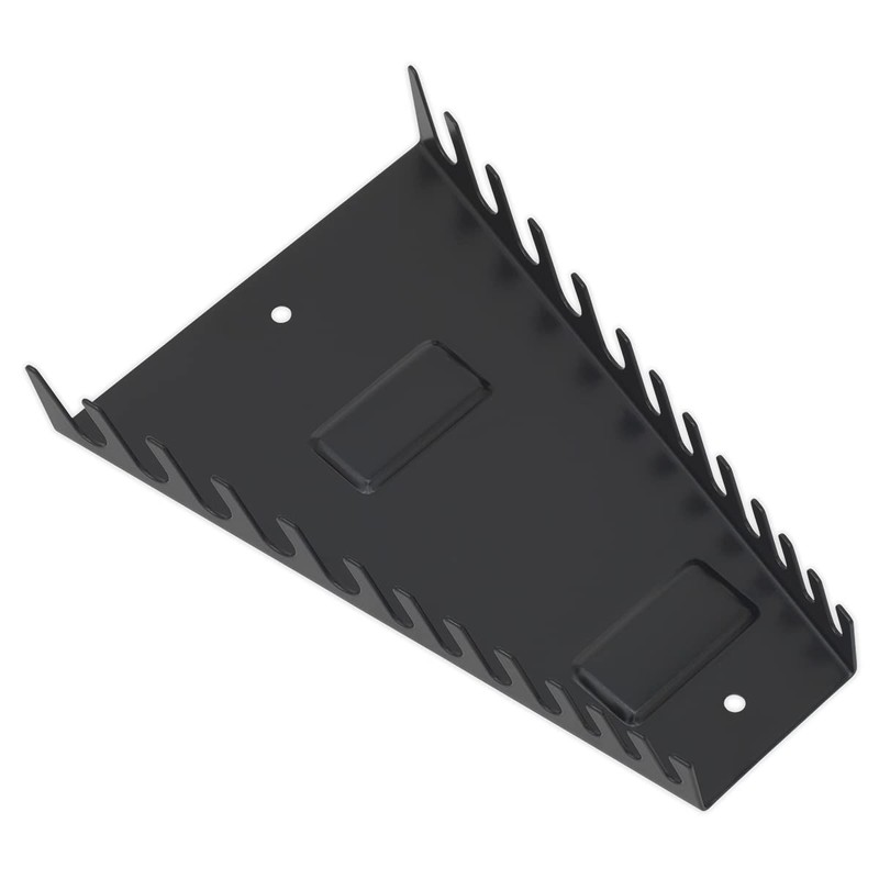 Sealey WR03 Magnetic Spanner Rack - Capacity 12 Spanners, Silver